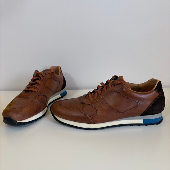 FootJoy 1857 Mens Leather Golf Sneakers 9.5 Brown Made in Portugal Sporty Luxury